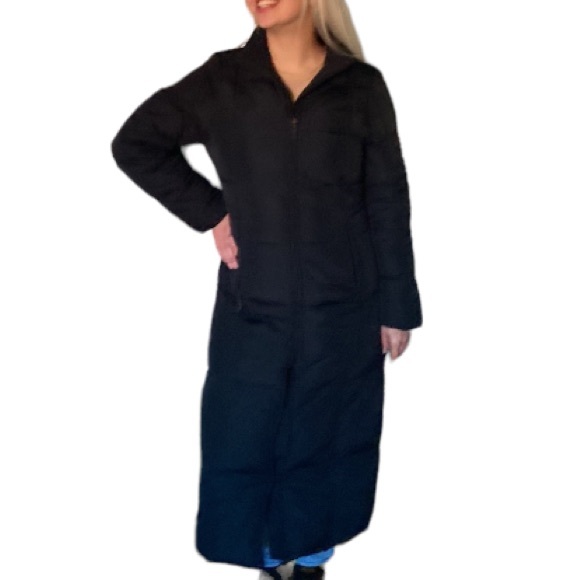 UTEX Long Black Down / Waterfowl Feathers Coat!!! - Picture 3 of 12